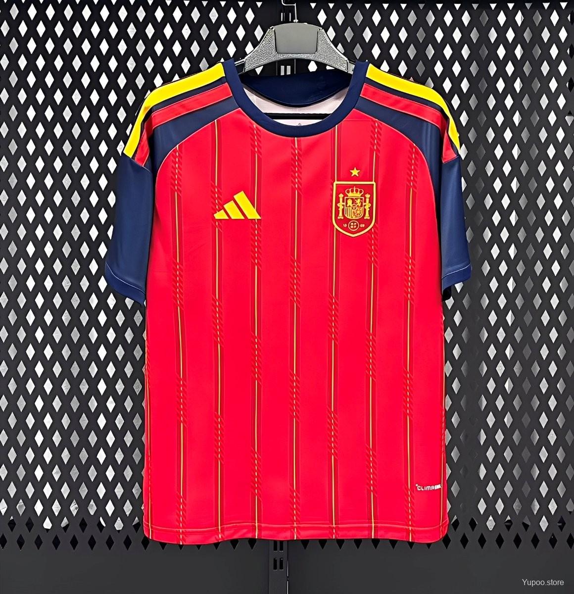 Camiseta de fútbol España 2026 LOCAL MANGA CORTA VERSION FAN